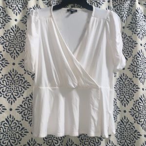 🛍 express white blouse